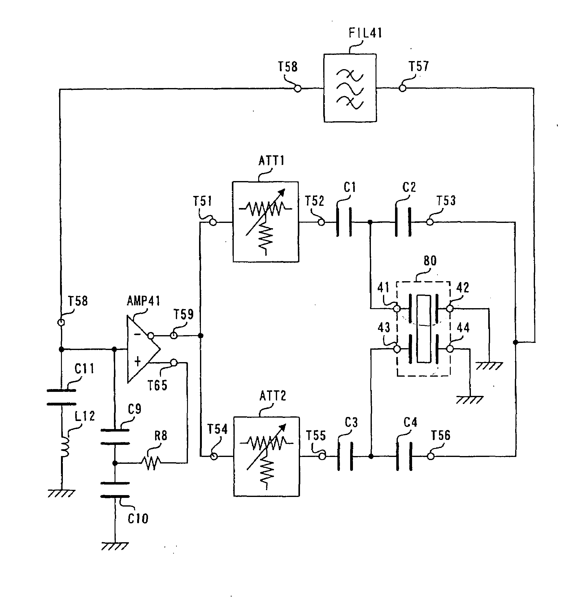 Composite Resonance Circuit and Oscillation Circuit Using the Circuit