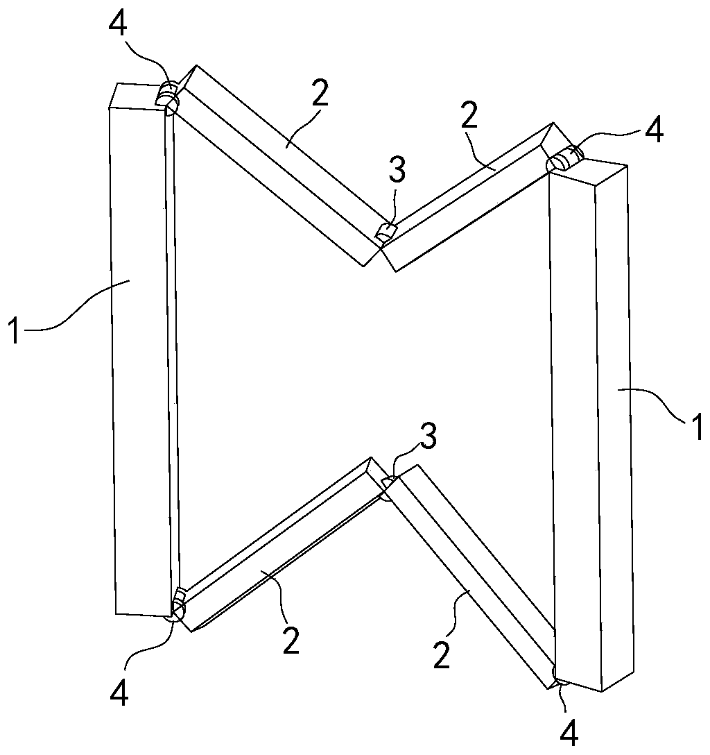 Six-bar mechanism and its expandable modules, extension arms, and planar deployment trusses