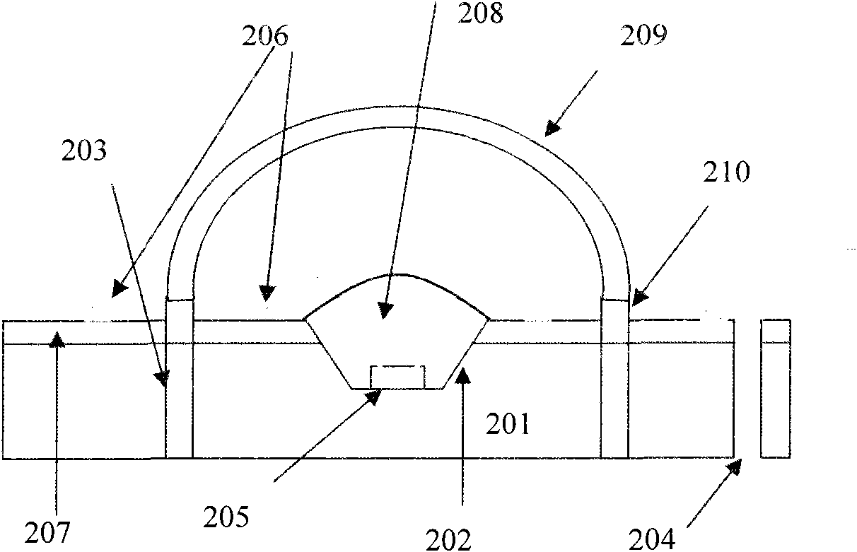 Metal substrate and light-emitting diode encapsulation method of metal substrate