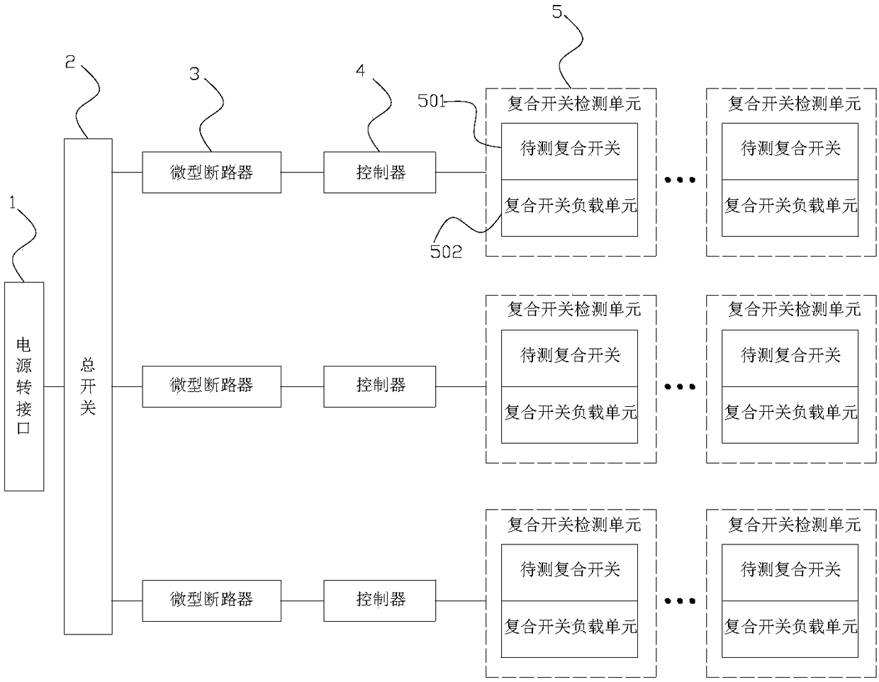 Intelligent compound switch detection device