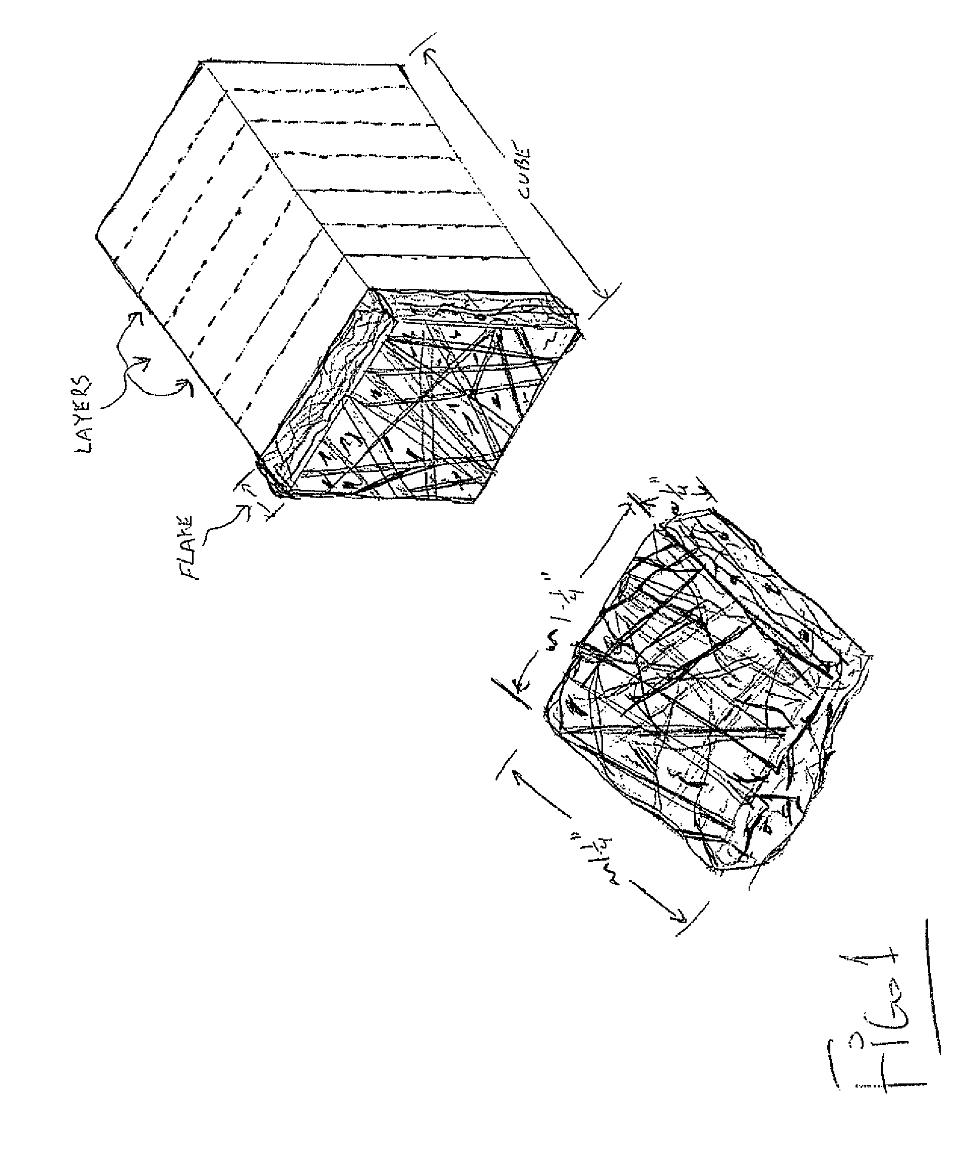 Compressed straw material