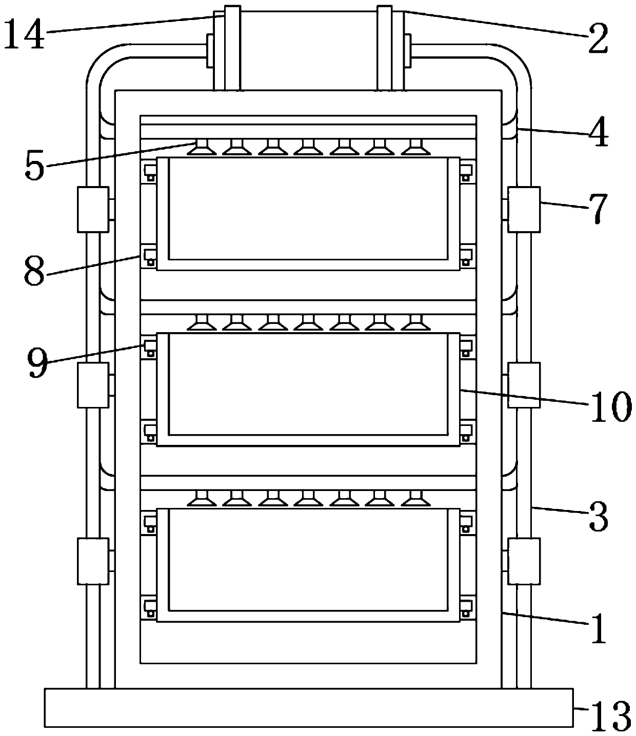 Multi-layer plaster heating device