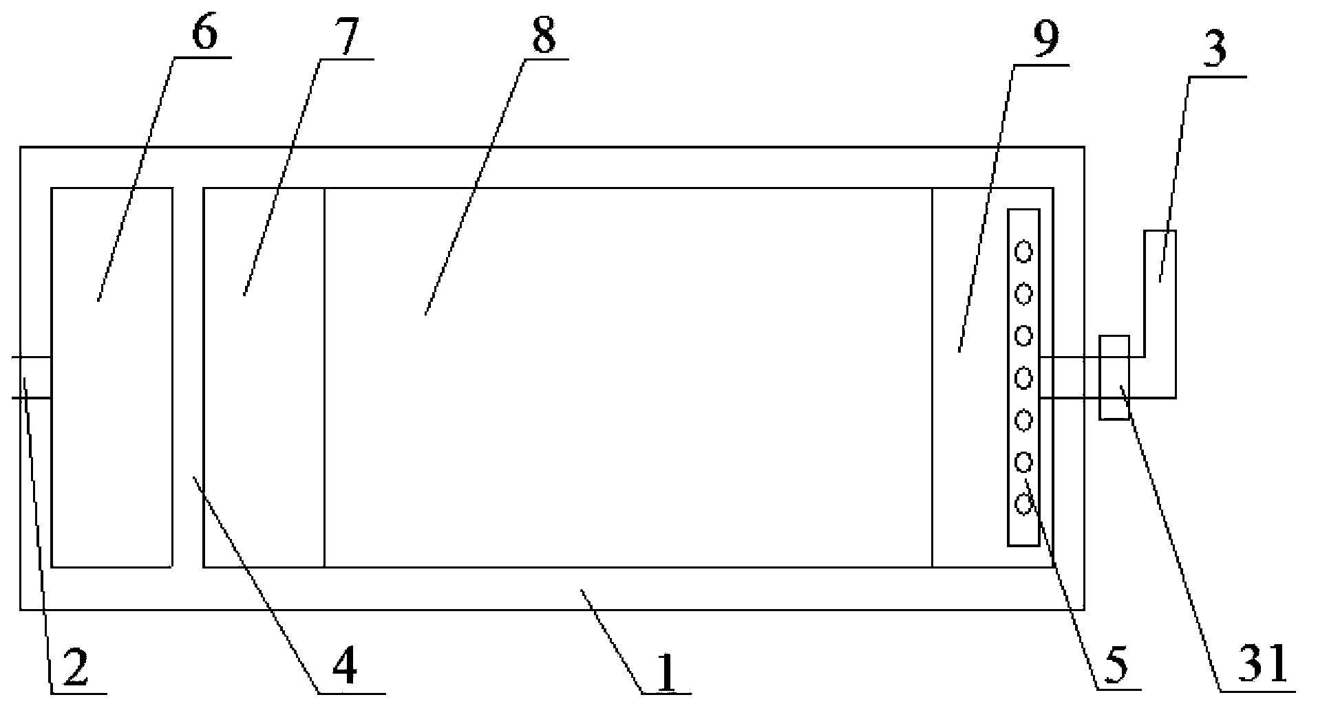 System for treating constructed wetland fillers of organic composite slag