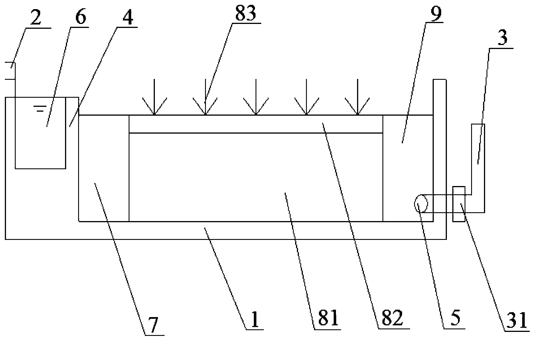 System for treating constructed wetland fillers of organic composite slag