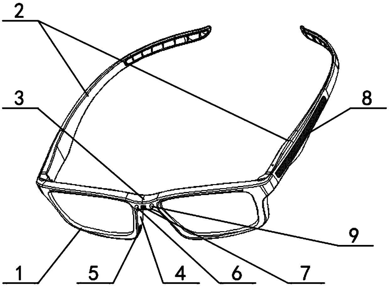 Health protective glasses and working method thereof