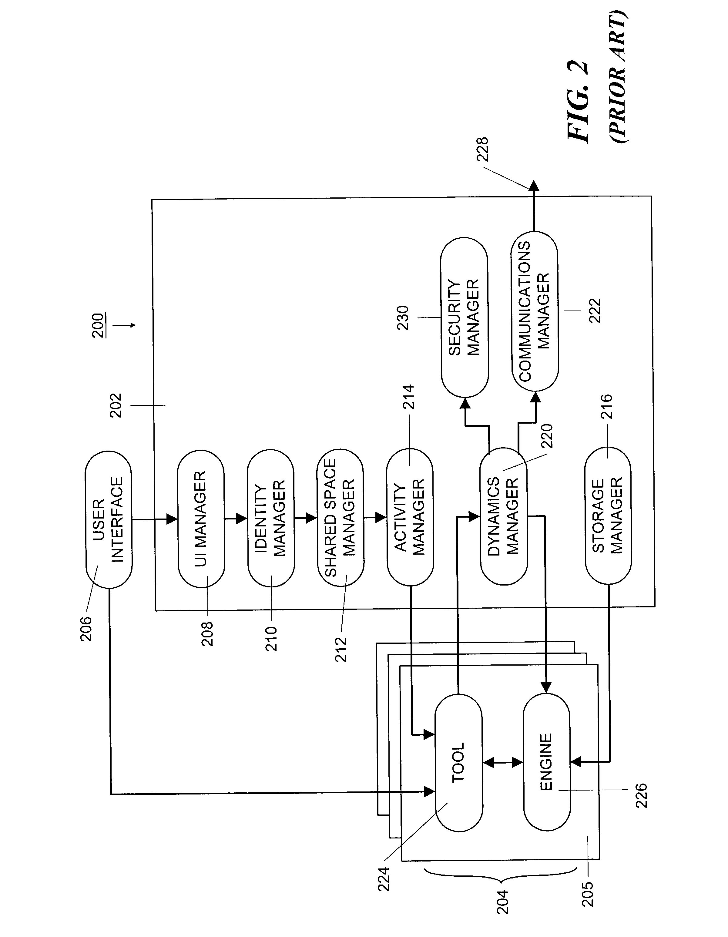 Method and apparatus for maintaining consistency of a shared space across multiple endpoints in a peer-to-peer collaborative computer system