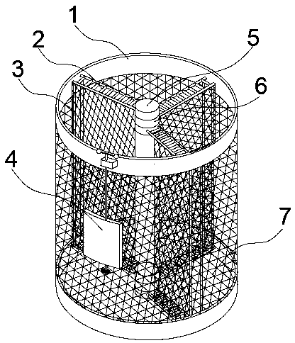 Folding culture net cage