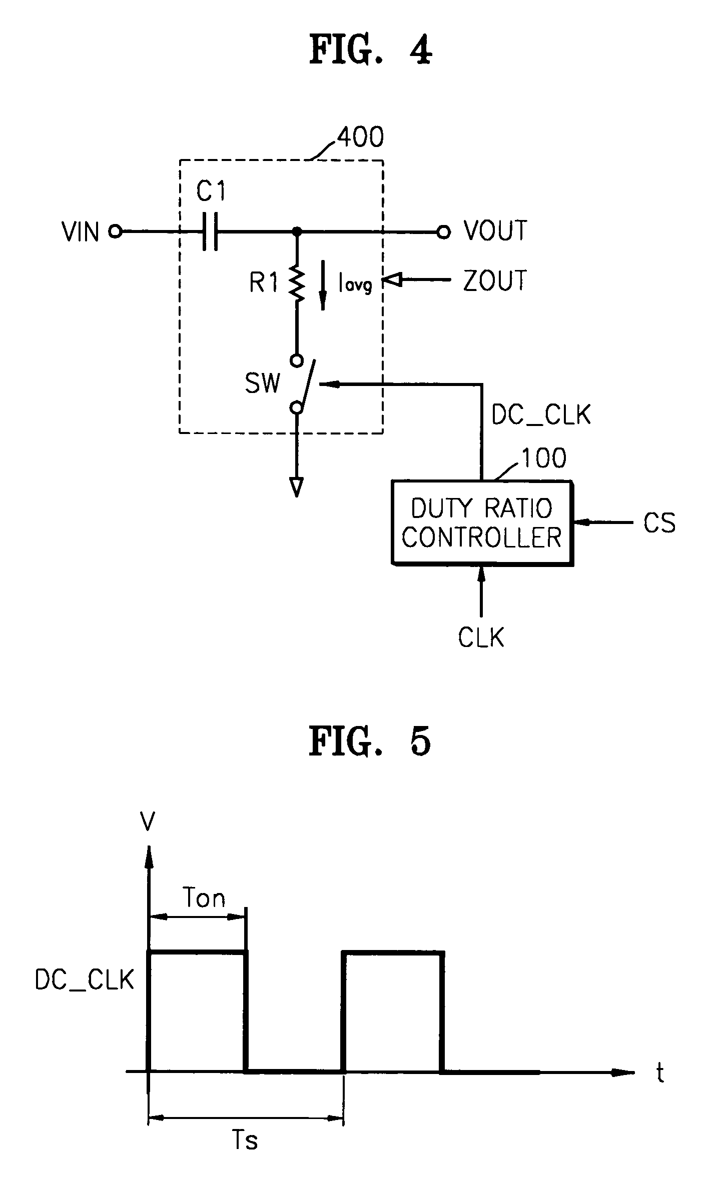 Device for controlling a frequency response by scaling an impedance