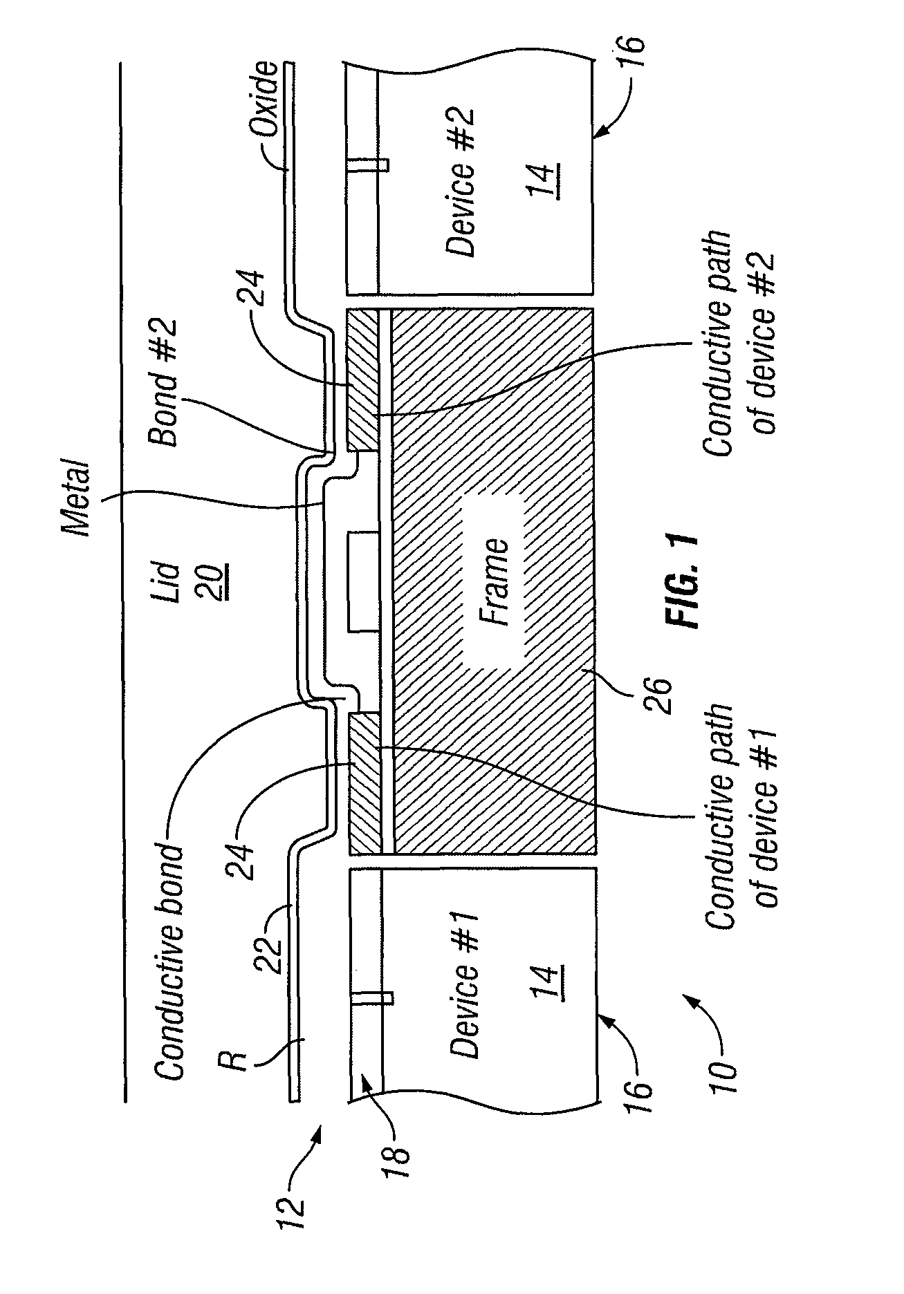 Interconnection system on a plane adjacent to a solid-state device structure