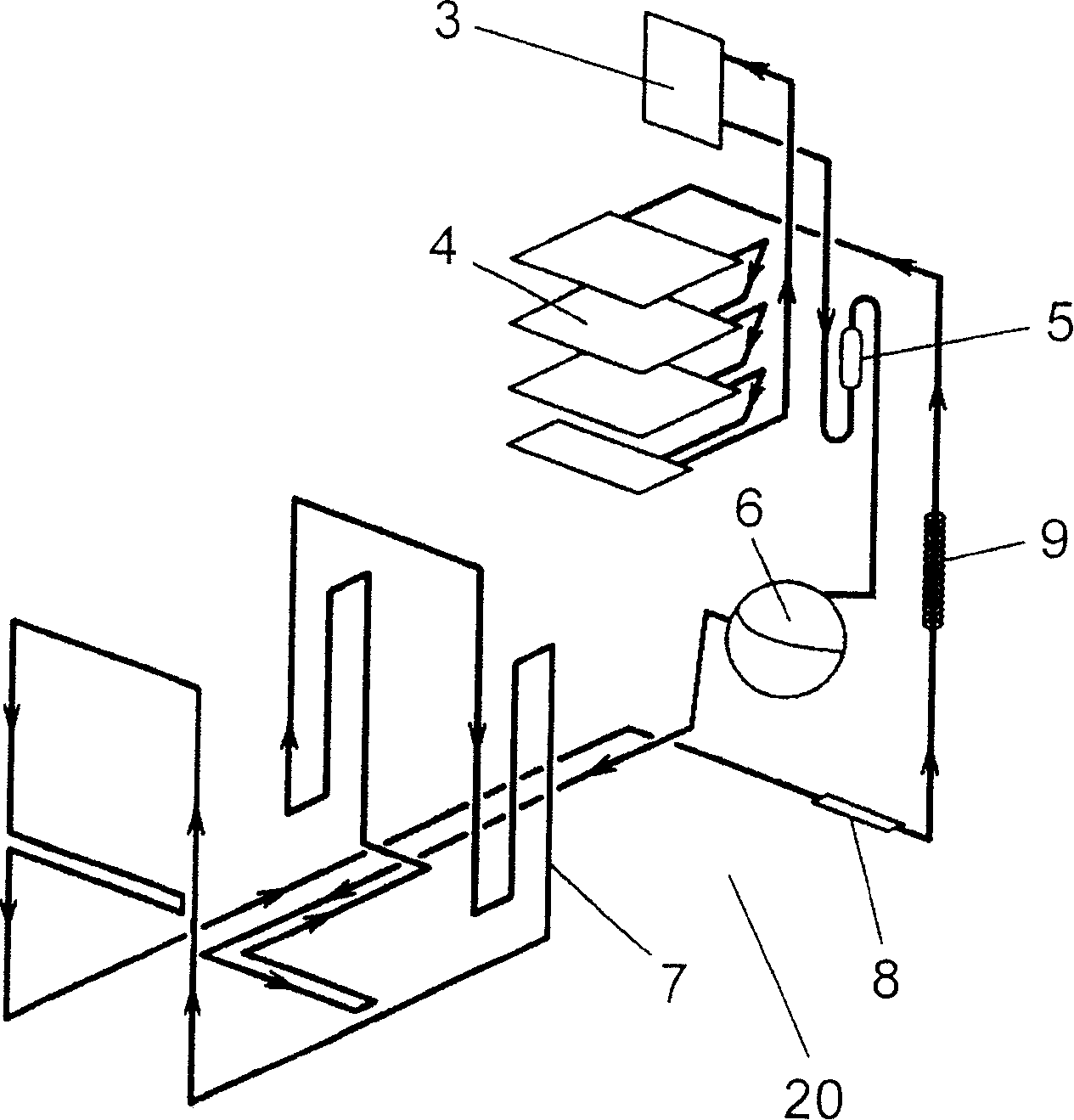 Cooling device and refrigerator using the same