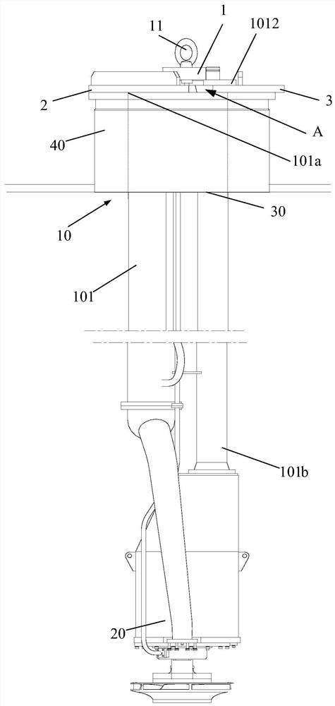 Hoisting tooling and hoisting method of hydraulic submersible pump