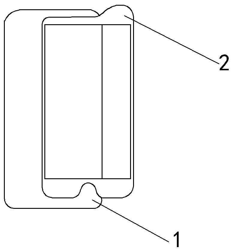 Mobile phone shell with mirror