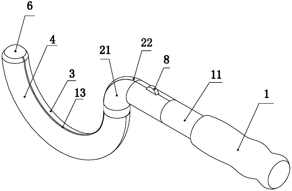 Femoral shaft fracture bone fragment fixing steel wire guiding device