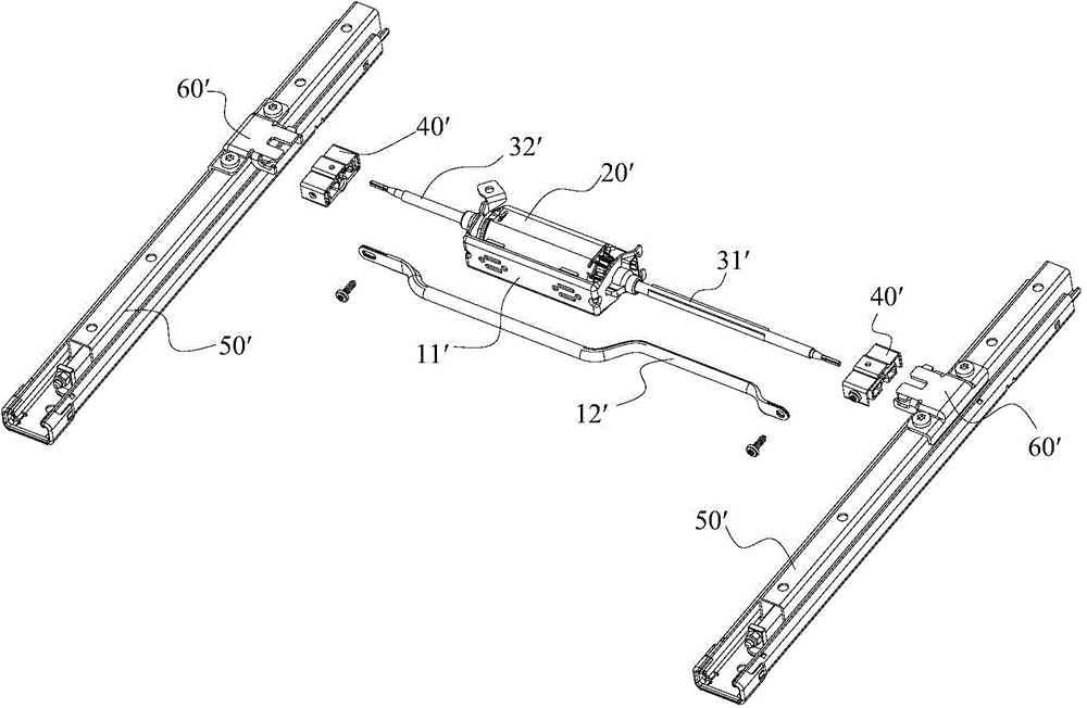 Automobile sliding rail assembly and motor bracket thereof