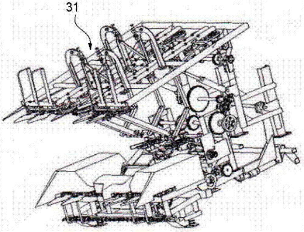 Stem cob harvesting type fresh corn harvester