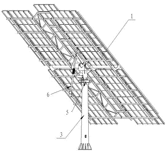 Adaptive rotation device for sun tracking and working method for adaptive rotation device