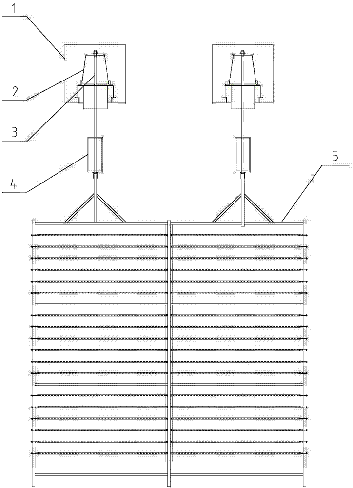 Cathode system and discharging method used for wet-process electrostatic dust collector