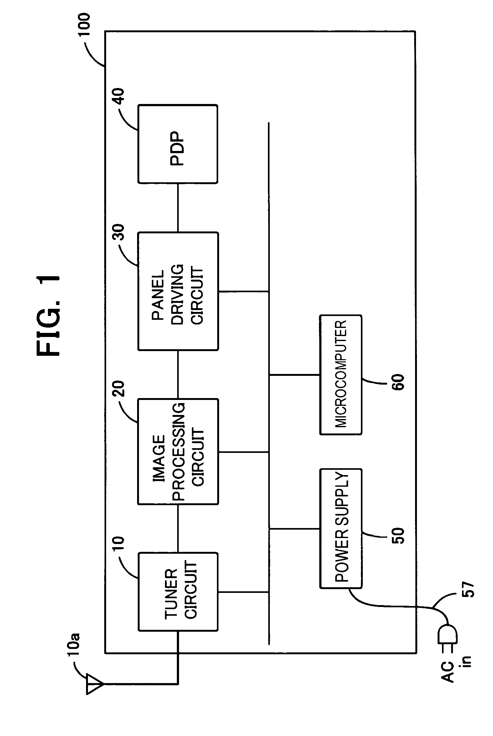 Plasma television and power supply control device