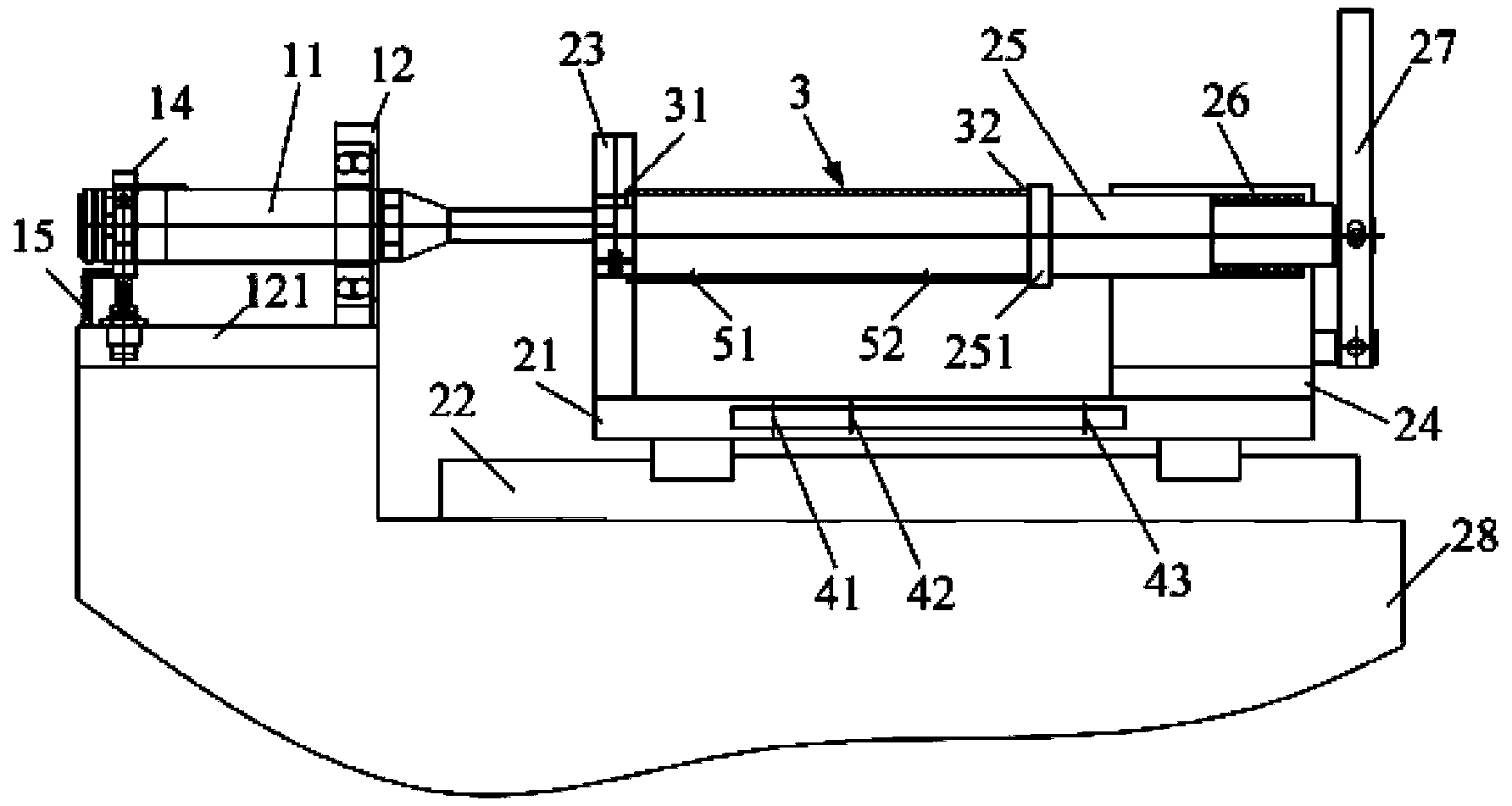 Drilling device used for processing automobile components