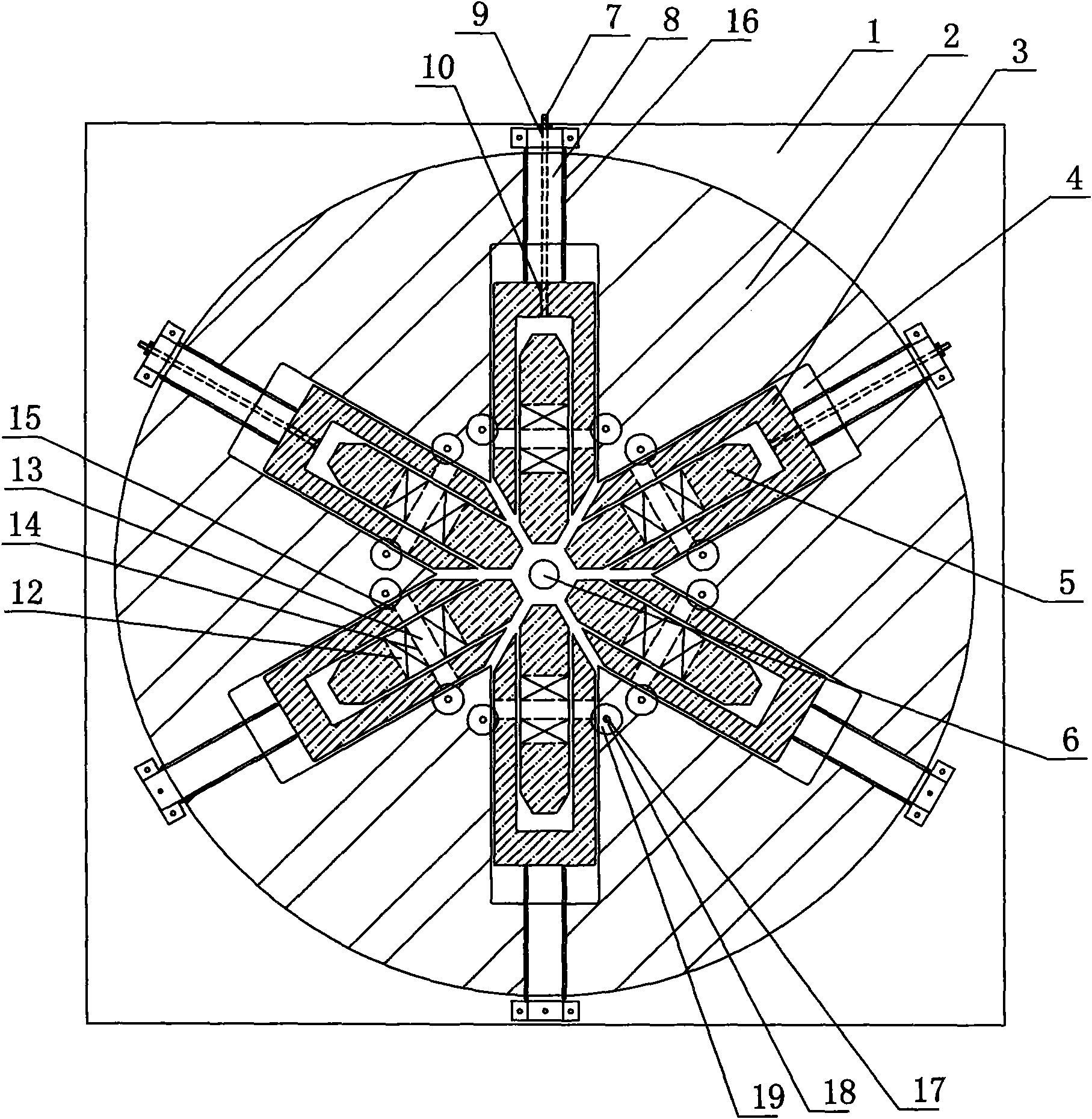 Rolling hexagonal cold-drawing cover die