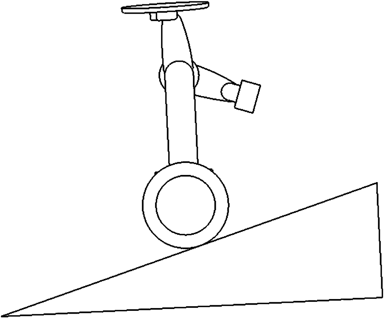 A two-wheeled self-balancing service robot with automatic swing arm