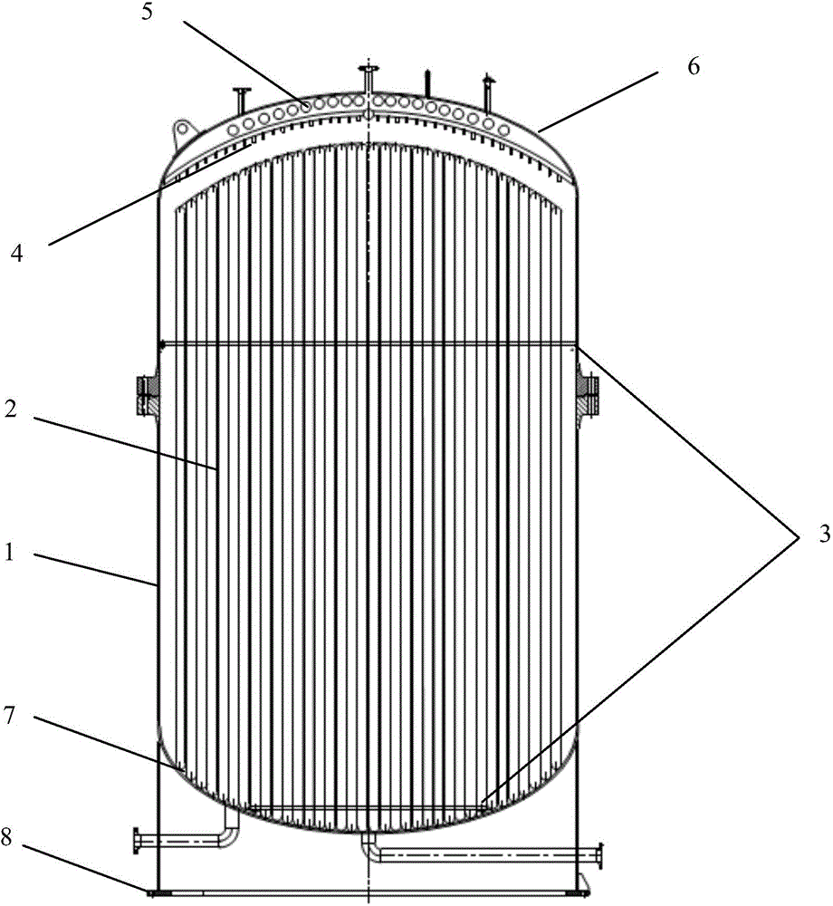 Vertical-type phase-change thermal storage tank