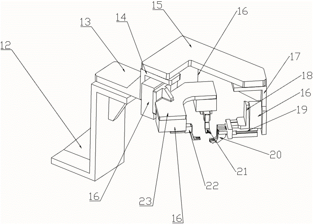 TO automatic focal length deflection angle testing device