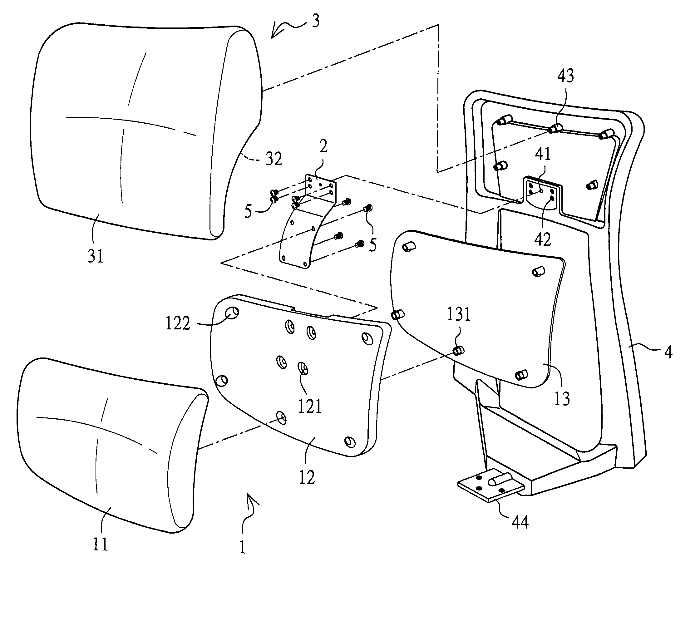 Chair backrest