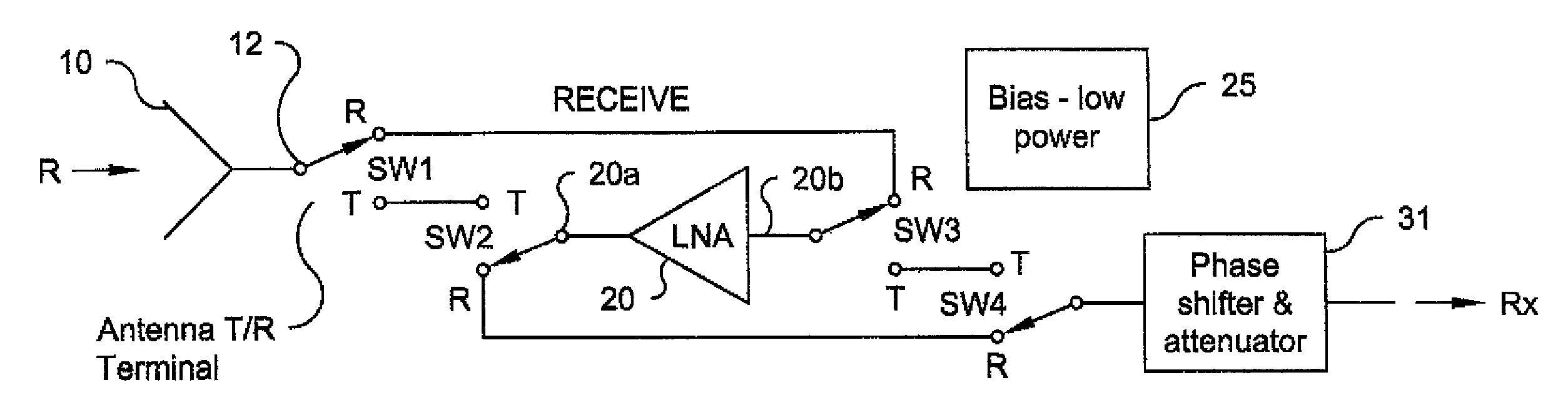 Low power linear transmit/receive (T/R) module