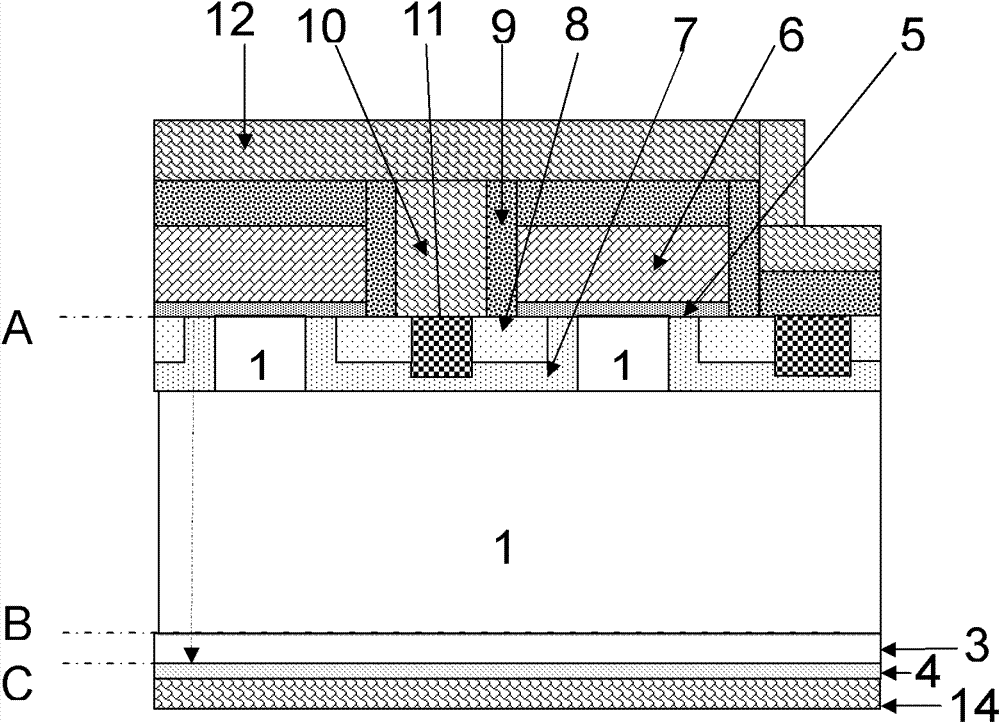 Manufacturing method of field blocking type semiconductor device and device structure