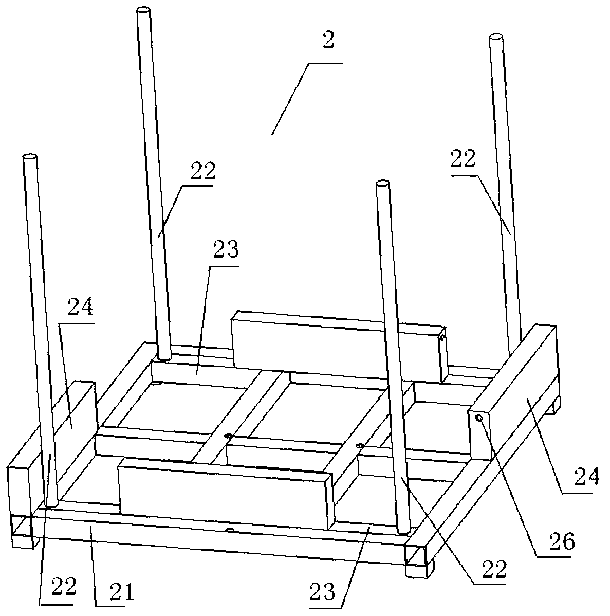 Crankshaft transfer trolley capable of automatically moving up and down