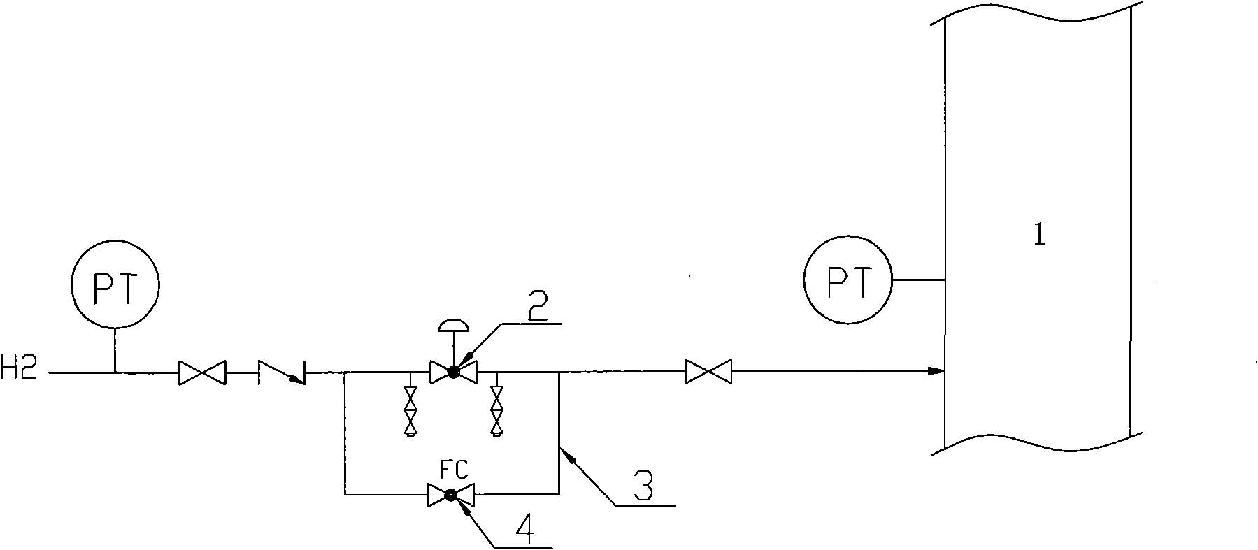 Driving inlet method of aniline liquid phase hydrogenation reactor