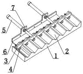 Mounting frame for spur rack calcination