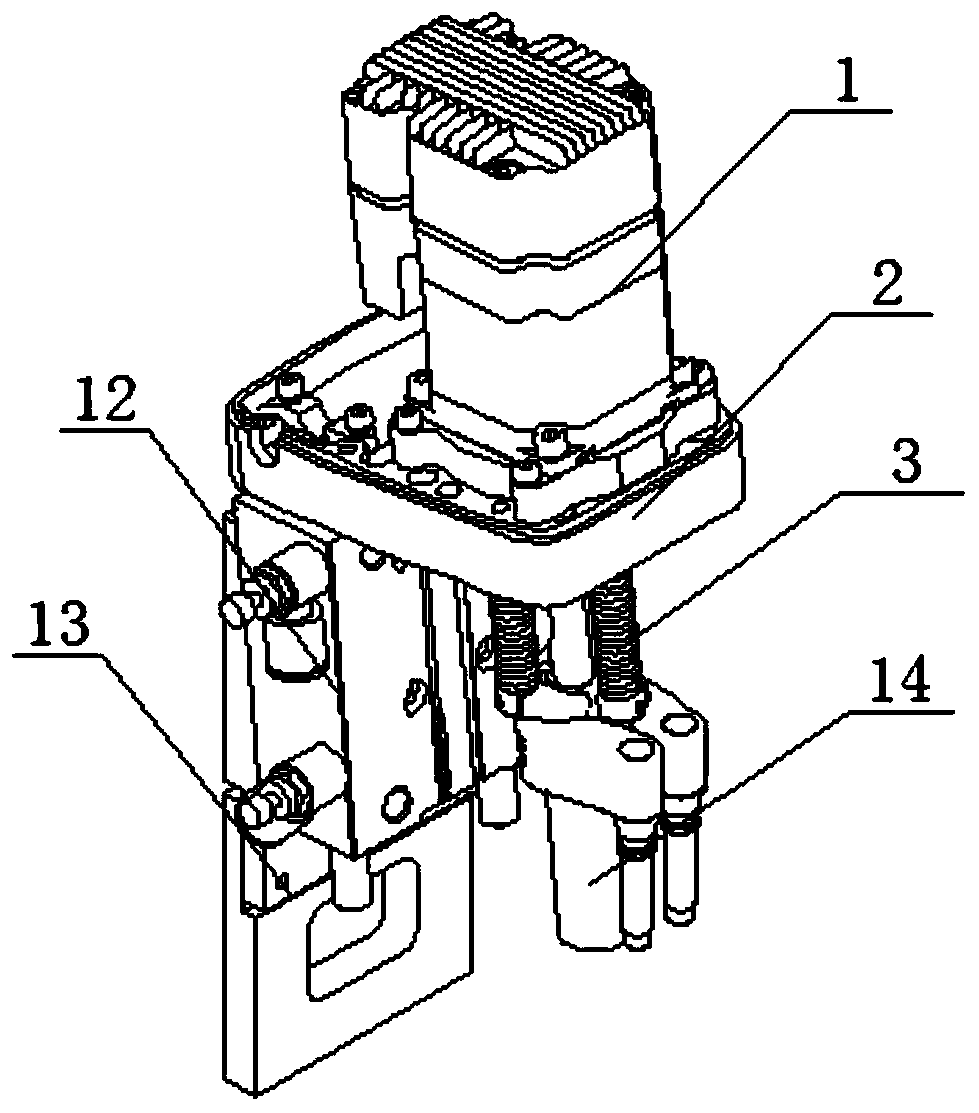 Ampoule bottle self-centering cutting device for water agent dispensing robot