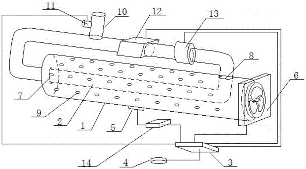 Intelligent filtering detection type automatic pipeline liquid heat-radiating device