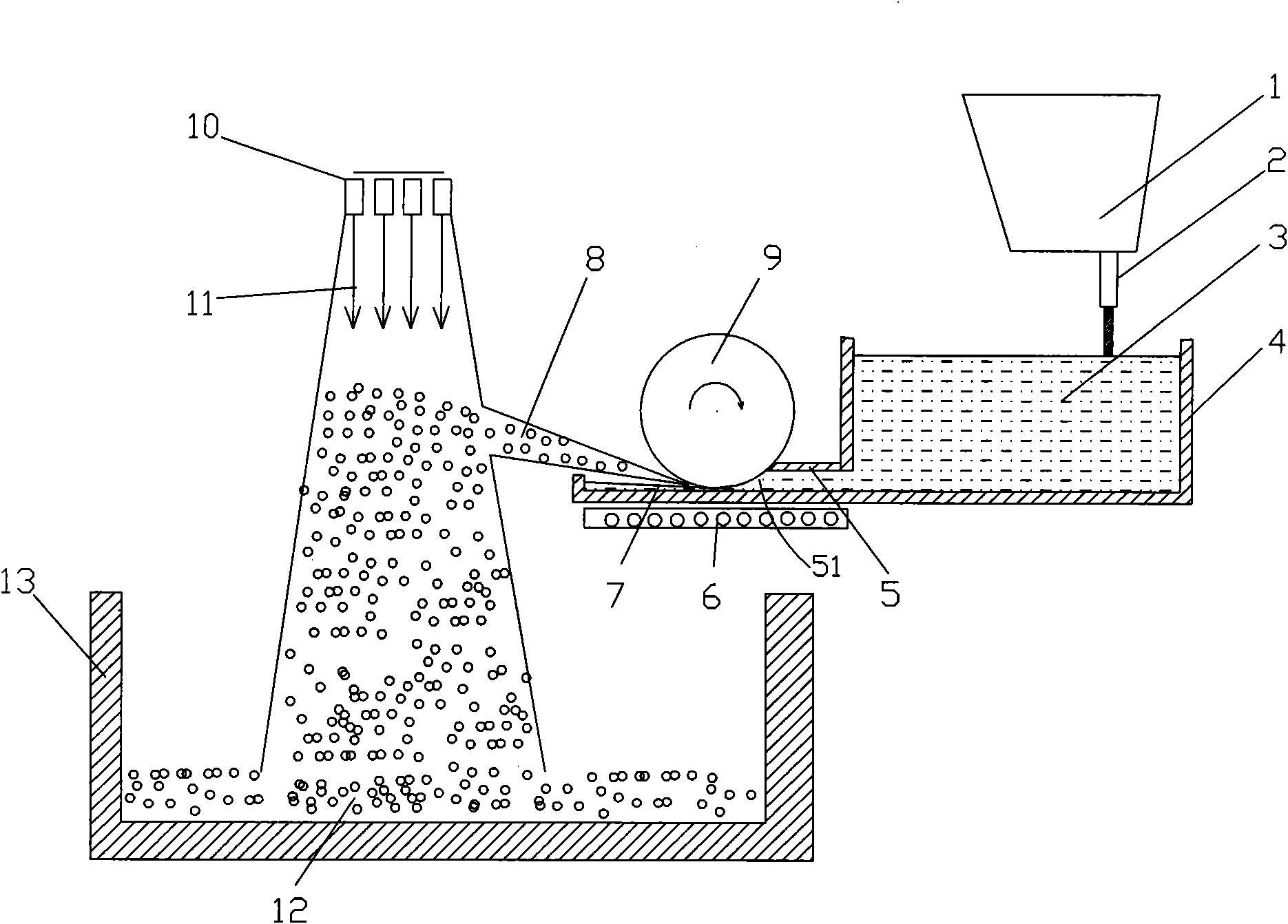 Method and device for preparing metal powder
