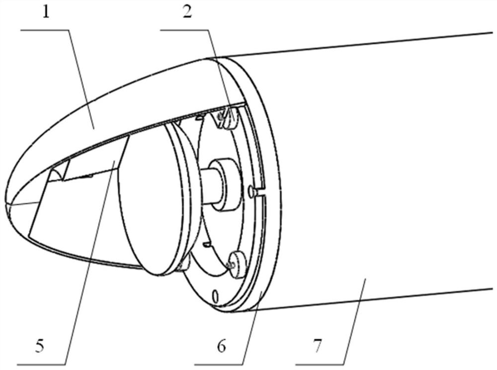 Separable bow structure of supercavitation underwater vehicle