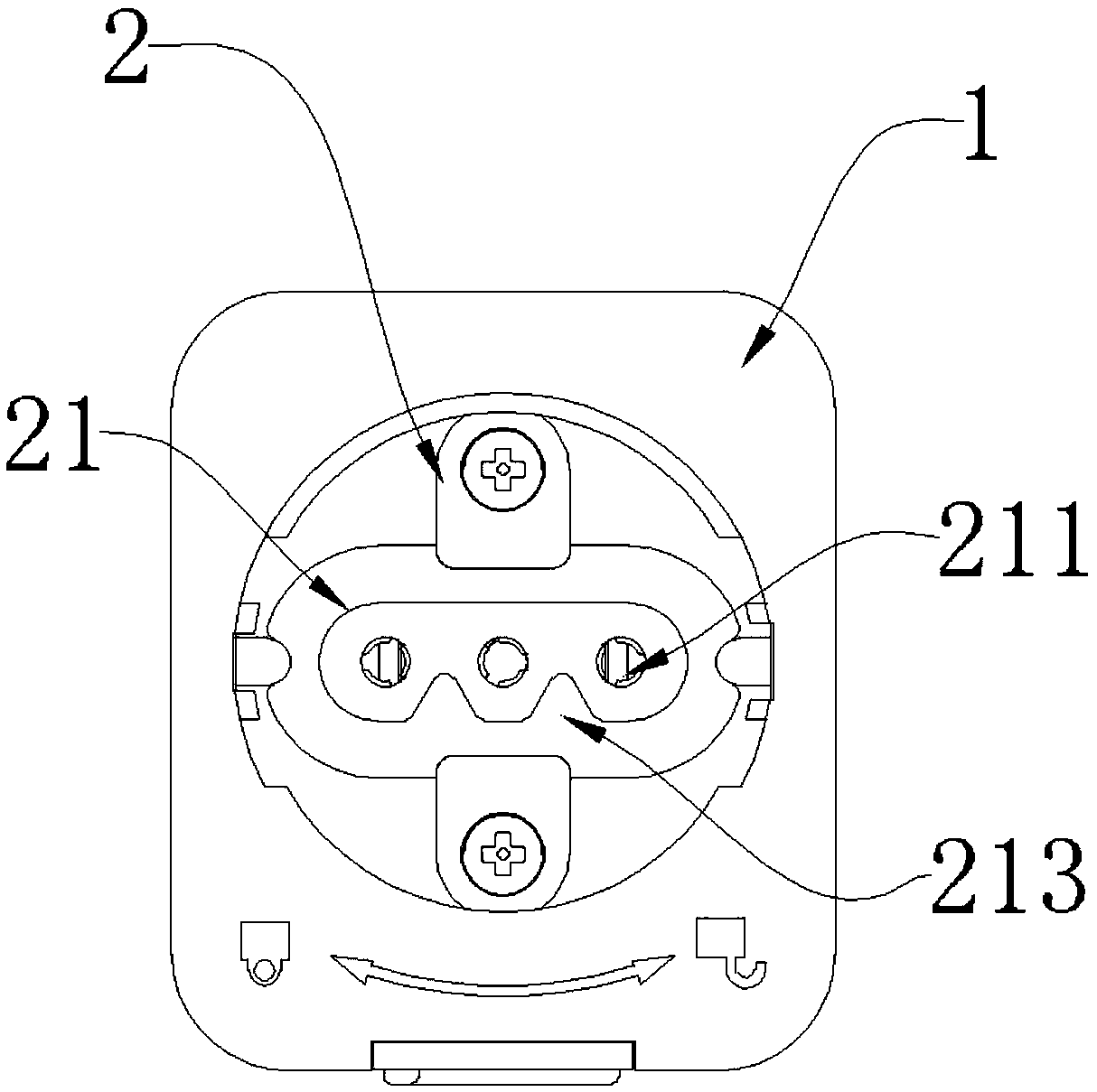 Separate track joint structure