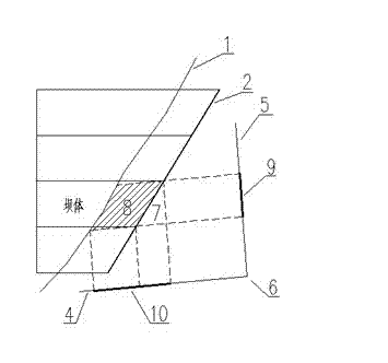 Method for determining inferior limit of safety coefficient of abutment stability of arch dam