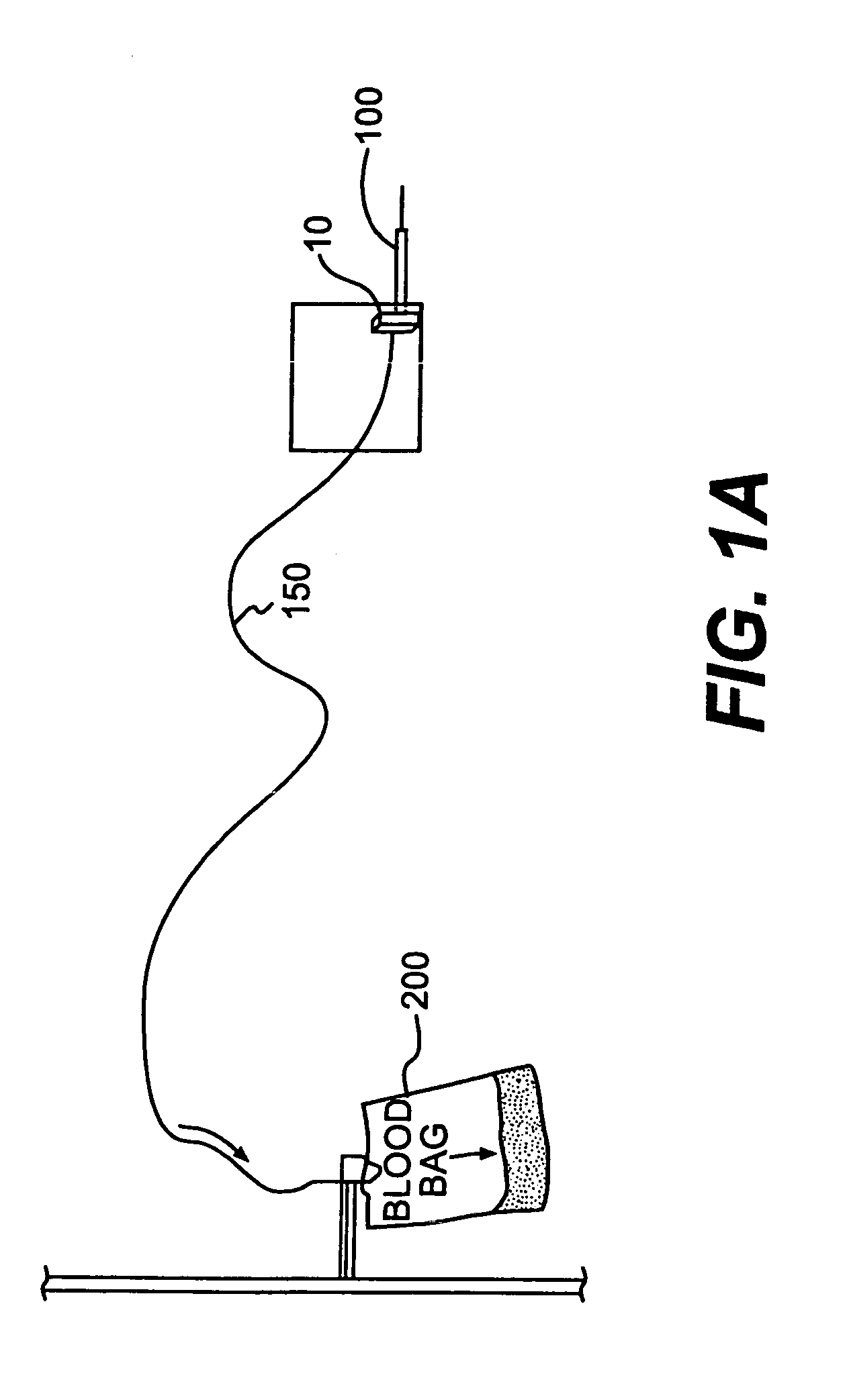 Device and method for in-line blood testing using biochips