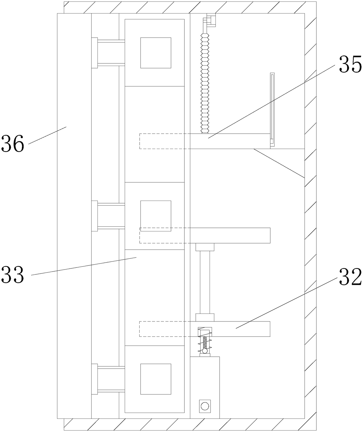 Bathroom dressing table realizing volume expanding purpose and being capable of preventing moisture permeation