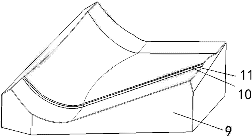 Forming tool for winglet of foam sandwich composite structure