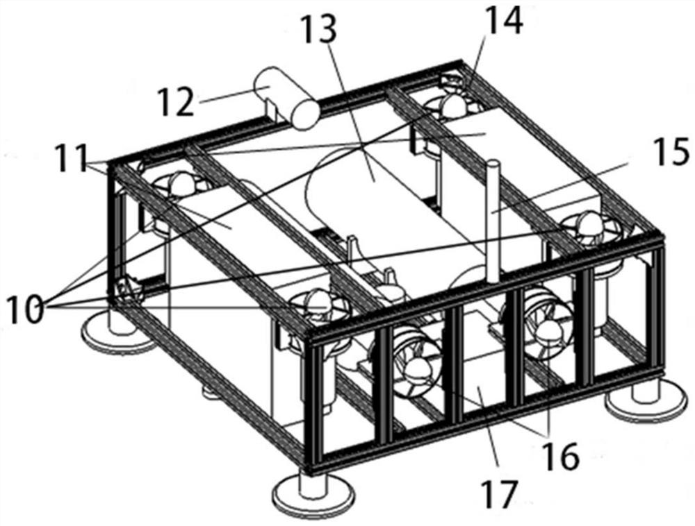 Multifunctional suspended underwater robot and its base station system