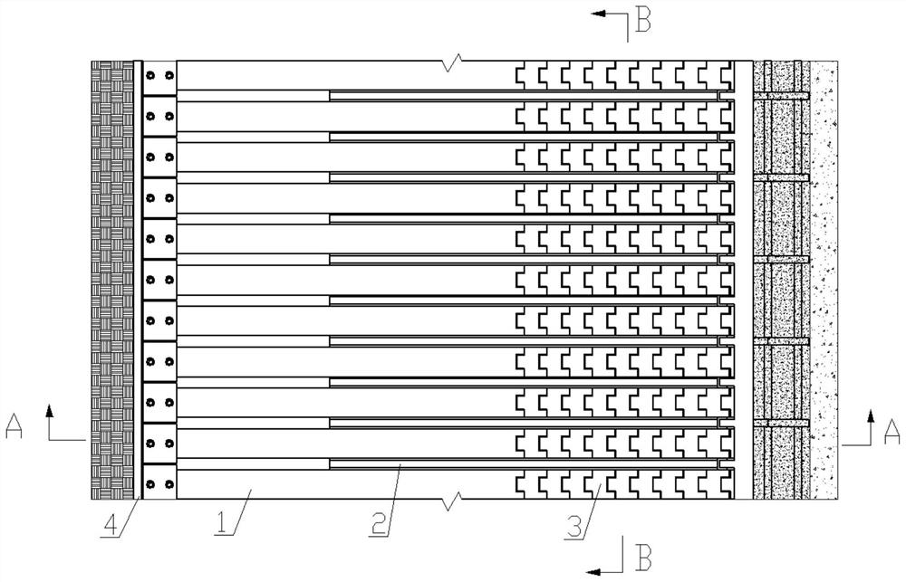 Unit beam type multidirectional displacement telescopic device