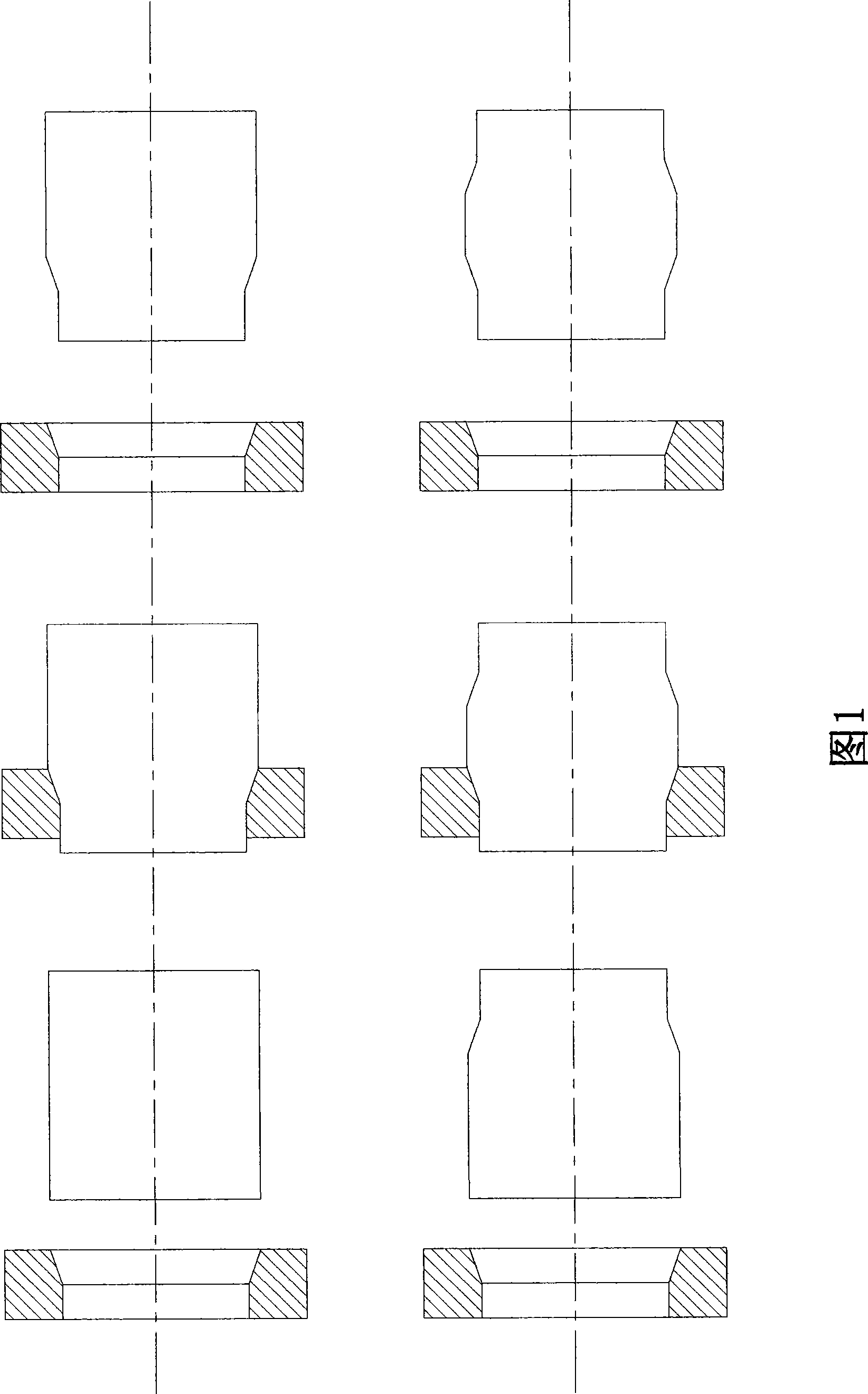 Processing method of stamping wheel core