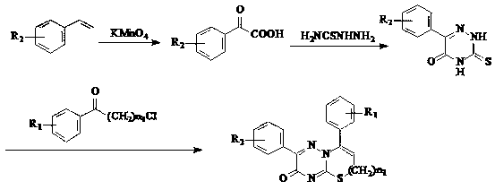 Alkoxy substituted thiazolo [3,2-b]-1,2,4-triazine derivatives and application thereof