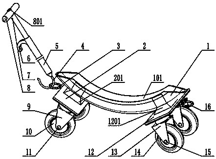 Universal manual shared bicycle transporting device