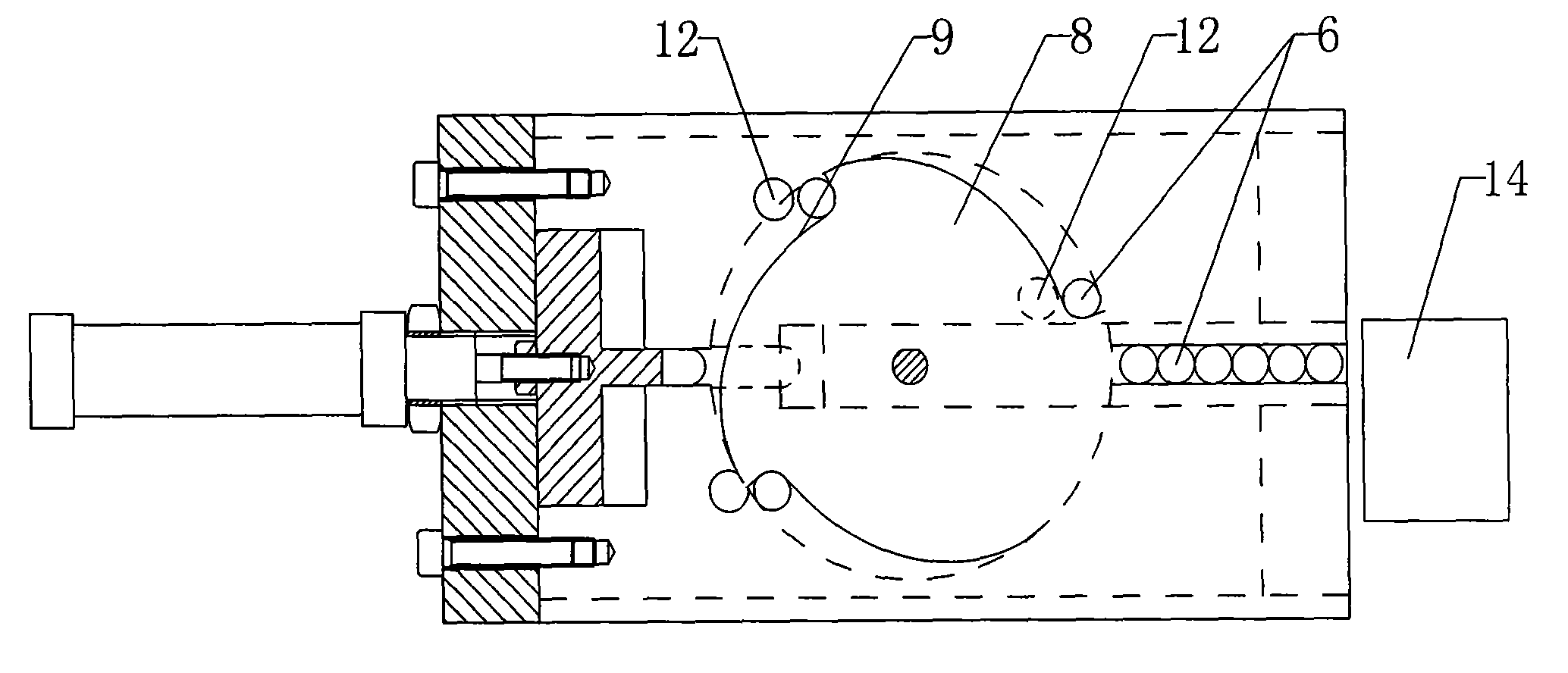 Multi-position tube core assembling mechanism