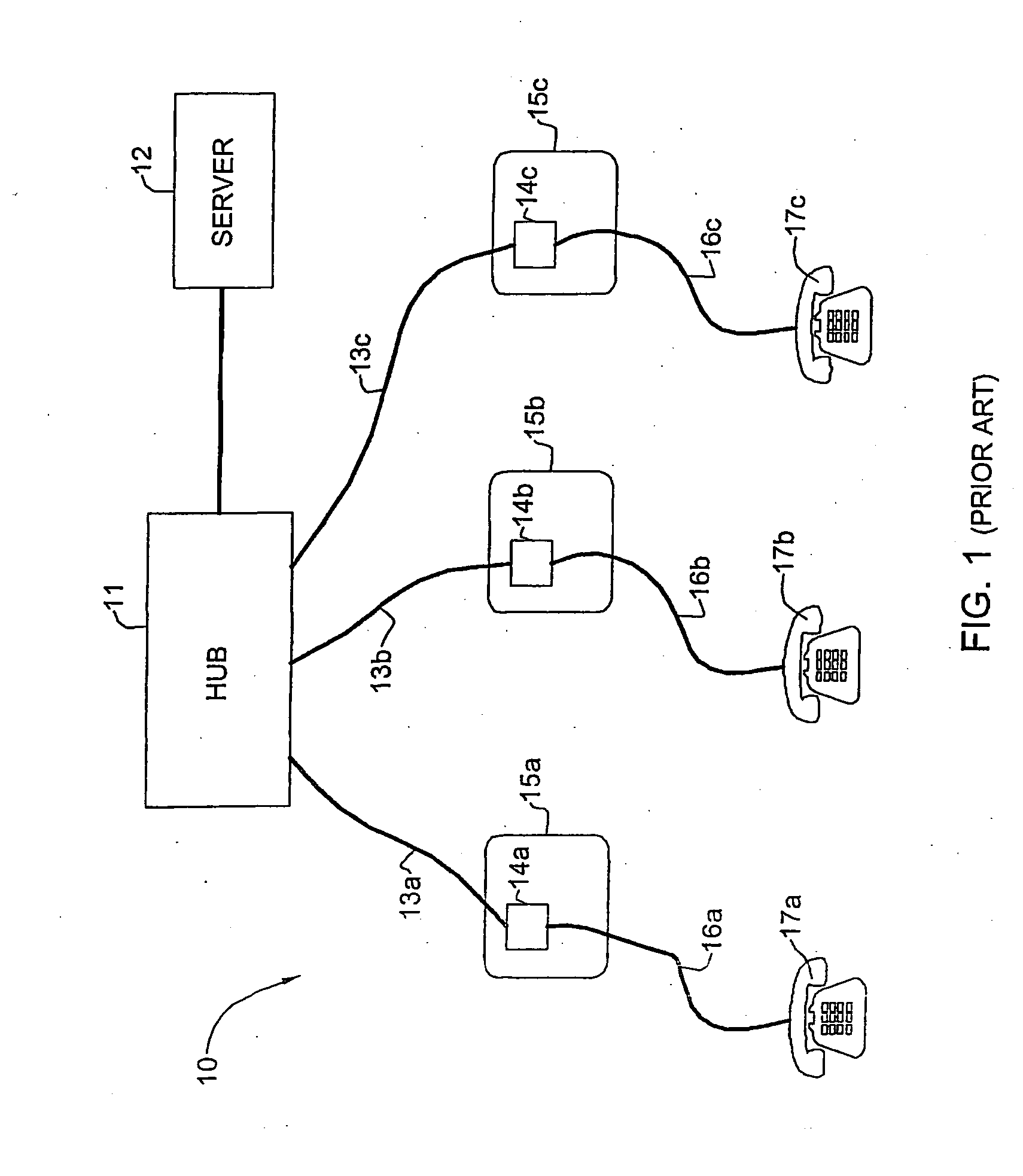 Telephone outlet with packet telephony adaptor, and a network using same