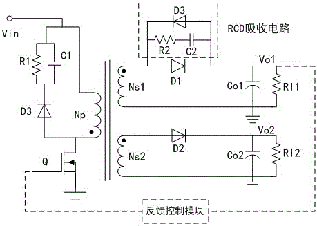 Method for improving cross regulation rate of multi-path output switching power supply